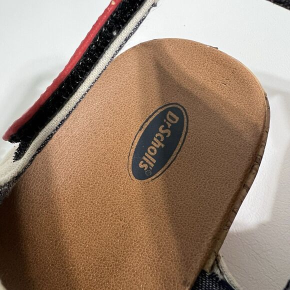 DR. SCHOLLS Sandals Beige Tan Strappy Platform Hook & Loop Sample Women's Sz 8 - Picture 4 of 7